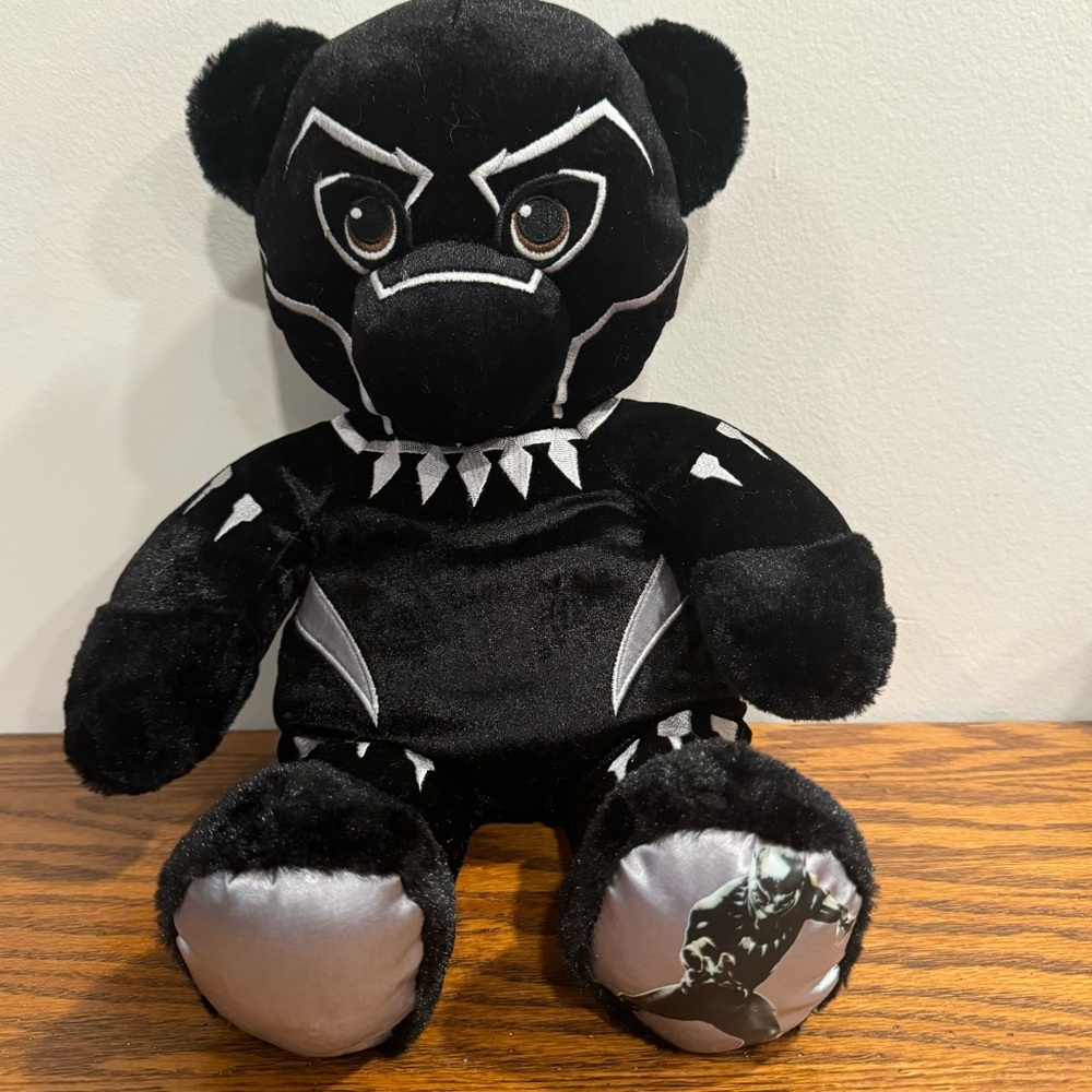 EUC 2019 B.A.B Build-a-Bear Plush Black Panther T’Challa Marvel Avengers Comics